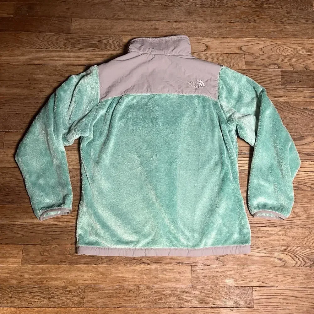 The North Face Youth Girl's Denali Thermal Jacket Blue Surf Green X-Large 18